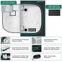 MARS HYDRO Grow Tent 5x5 1680D Canvas Reflective Mylar Grow Tents with Removable Floor Tray for Indoor Hydroponic Plant Growing Room 60''x60''x80'' for TS3000/2xTSL2000
