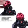 iShoot Multifunctional All Metal Magic Ball with 14 x 3/8'' Screw Hole for Camera Tripod Head Studio Flash Light Stand Adapter Screw (1 x Magic Ball + 3 x 3/8'' Screws)