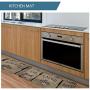Artoid Mode Eat Good Laugh Often Live Well Decorative Kitchen Mats Set of 2, Seasonal Fork and Knife Holiday Party Low-Profile Floor Mat for Home Kitchen - 17x29 and 17x47 Inch