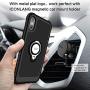 ICONFLANG Compatible Phone Case for iPhone Xs Max 6.5'' with Ring Kickstand 360 Degree Rotating Drop Airbag Protection Shock Absorption Case [Compatible Magnetic Car Mount case] (Black)