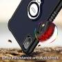 ICONFLANG Compatible Phone Case for iPhone Xs Max 6.5'' with Ring Kickstand 360 Degree Rotating Drop Airbag Protection Shock Absorption Case[Compatible Magnetic Car Mount case] (Blue)