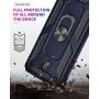 Galaxy J7 2018 Case,Samsung Galaxy J7 Aero/J7 Top/J7 Crown/J7 Aura/J7 Refine/J7 Star/J7 Eon Case,SUSAA 360 Degree Rotating Ring Holder Kickstand Case for Galaxy J7 2018 Navy Blue