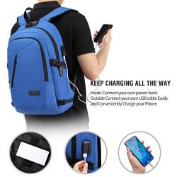 Durable Laptop Backpack Water Resistant Anti-Theft Bag with USB Charging Port and Lock, Slim Computer Business Backpacks for Women Men Fit 15.6 Inch Laptops College School Student Gift,Bookbag