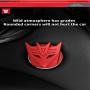 Transformers car one-Button Start Button Protective Cover Interior Modification Ignition Device Switch Metal Decorative Stickers (Red)
