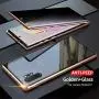 Anti-Spy Anti-Peeping Galaxy Note 8 360° Full Body Case,Clear Double Sided Tempered Glass [Magnetic Adsorption] Metal Bumper Protection Privacy Cover for Galaxy Note8 (Gold, GalaxyNote8)