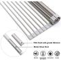Surpahs Over The Sink Multipurpose Roll-Up Dish Drying Rack (Warm Gray, 17.5'' x 13.1'' - Small)