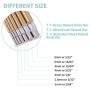 Swpeet 21Pcs Metal Round Rods Kit, 3 Kinds of Metal Materials Including Stainless Steel, Brass and Aluminum Perfect for for DIY Craft Tool - Diameter 2mm-8mm Length 100mm