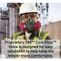 3M Rugged Comfort Quick Latch Half Facepiece Reusable Respirator 6502QL, Gases, Vapors, Dust, Medium