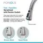 FORIOUS Kitchen Faucet with Pull Down Sprayer Brushed Nickel, High Arc Single Handle Kitchen Sink Faucet with Deck Plate, Commercial Modern rv Stainless Steel Kitchen Faucets, Grifos De Cocina FORIOUS Kitchen Faucet with Pull Down Sprayer Brushed Nickel, High Arc Single Handle Kitchen Sink Faucet with Deck Plate, Commercial Modern rv Stainless Steel Kitchen Faucets, Grifos De Cocina