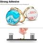 Cell Phone Ring Finger Holder Stand, Marble Phone Ring Holder Metal Phone Finger Kickstand for Magnetic Car Mount Compatible with Smartphone (Gold)