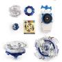 Elfnico Bey Battle Gyro Burst Battle Evolution Metal Fusion Attack Set with 4D Launcher Grip Battle Set