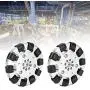 Fafeicy 2Pcs 3in Omnidirectional Wheel for Self-Stabilizing Hand Truck, 10pcs Driven Roller Industrial Robot Parts (Metal Wheel + Neoprene Roller) Fafeicy 2Pcs 3in Omnidirectional Wheel for Self-Stabilizing Hand Truck, 10pcs Driven Roller Industrial Robot Parts (Metal Wheel + Neoprene Roller)