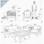 Kinsunny 4pcs Outdoor Sectional Sofa Set Aluminum Patio Furniture Shore Conversation Armrest Set with Side Table and Cushions for Backyard Outside