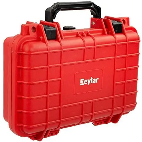 Eylar Tactical Hard Gun Case Water & Shock Proof with Foam TSA Approved 11.6 Inch 8.3 Inch 3.8 Inch (Red) Eylar Tactical Hard Gun Case Water & Shock Proof with Foam TSA Approved 11.6 Inch 8.3 Inch 3.8 Inch (Red)