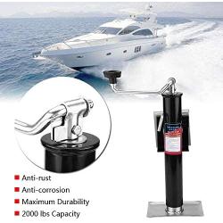 Qiilu 2000 lbs Yacht Trailer Parts Caravan Jack Jockey Wheel Heavy Duty Metal Stand