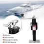 Qiilu 2000 lbs Yacht Trailer Parts Caravan Jack Jockey Wheel Heavy Duty Metal Stand
