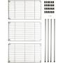 Amazon Basics 3-Shelf Adjustable, Heavy Duty Storage Shelving Unit (250 lbs loading capacity per shelf), Steel Organizer Wire Rack, Chrome (23.3L x 13.4W x 30H) Amazon Basics 3-Shelf Adjustable, Heavy Duty Storage Shelving Unit (250 lbs loading capacity per shelf), Steel Organizer Wire Rack, Chrome (23.3L x 13.4W x 30H)
