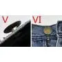 Oxeanus 10Pcs Metal Replacement Jeans Buttons Kit