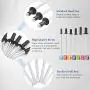 Glarks 150Pcs 6 Size Black Blind Rivets Assortment Kit, M2.4 M3.0 M3.2 M4 Aluminum Pop Rivets for Sheet Metal, Automotive, Railway, and Furnitures