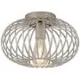 Modern Farmhouse Galvanized Flush Mount Ceiling Light Rustic Metal Cage Semi Flush Mount Light Fixture for Hallway Living Room Kitchen Entryway Bedroom Modern Farmhouse Galvanized Flush Mount Ceiling Light Rustic Metal Cage Semi Flush Mount Light Fixture for Hallway Living Room Kitchen Entryway Bedroom