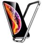ESR Crown Metal Bumper Case for iPhone X, Metal Frame Armor with Soft Inner Bumper [Zero Signal Interference] [Raised Edge Protection] for iPhone X, Silver