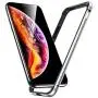 ESR Crown Metal Bumper Case for iPhone X, Metal Frame Armor with Soft Inner Bumper [Zero Signal Interference] [Raised Edge Protection] for iPhone X, Silver