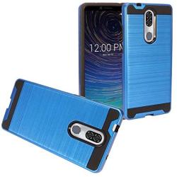 Z-GEN - for Coolpad Legacy 6.36'' (2019) 3705A - Brushed Style Hybrid Phone Case - CS3 Blue