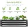 Best Choice Products 6x3x1ft Outdoor Metal Raised Garden Bed Box Vegetable Planter for Vegetables, Flowers, Herbs, and Succulents Best Choice Products 6x3x1ft Outdoor Metal Raised Garden Bed Box Vegetable Planter for Vegetables, Flowers, Herbs, and Succulents