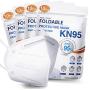KN95 Face Mask 40 PCs, Included on FDA EUA List, Filter Efficiency≥95%, 5 Layers Cup Dust Mask, Masks Against PM2.5 from Fire Smoke, Dust, for Men, Women, Essential Workers(White)