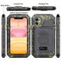 Beasyjoy iPhone 11 Case Waterproof Metal Case Heavy Duty Built-in Screen Full Body Protective Shockproof Dustproof Military Grade Rugged Defender Case Outdoor Case (Camo)