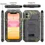 Beasyjoy iPhone 11 Case Waterproof Metal Case Heavy Duty Built-in Screen Full Body Protective Shockproof Dustproof Military Grade Rugged Defender Case Outdoor Case (Camo)