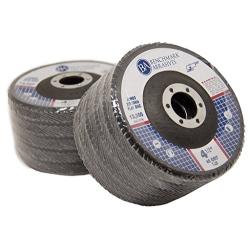 4.5'' x 7/8'' Premium High Density Jumbo Zirconia Type 29 Flap Disc 40 Grit - 10 Pack