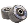 4.5'' x 7/8'' Premium High Density Jumbo Zirconia Type 29 Flap Disc 40 Grit - 10 Pack