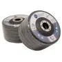 4.5'' x 7/8'' Premium High Density Jumbo Zirconia Type 29 Flap Disc 40 Grit - 10 Pack