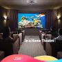 Projector Screen with Stand, Upgraded 3 Layers 120 inch 4K HD 16:9 Outdoor/Indoor Portable Front Projection Screen, Foldable Projection Screen with Carry Bag for Home Theater Backyard Movie