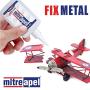MITREAPEL Super CA Glue (2 x 3.5 oz) with Spray Adhesive Activator (2 x 13.5 fl oz) - Crazy Craft Glue for Wood, Plastic, Metal, Leather, Ceramic - Cyanoacrylate Glue for Crafting & Building (2 Pack)