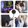 Pop Filter, Mic Pop Filter Windscreen,Swivel with Double Layer Sound Shield Guard Windscreen for Mic, With Flexible 360° Gooseneck and Metal Stabilizing Pop Filter, Mic Pop Filter Windscreen,Swivel with Double Layer Sound Shield Guard Windscreen for Mic, With Flexible 360° Gooseneck and Metal Stabilizing