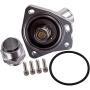 maXpeedingrods Metal Swivel Neck Thermostat Housing for Honda K-Series K20 K24 Accord RSX