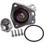 maXpeedingrods Metal Swivel Neck Thermostat Housing for Honda K-Series K20 K24 Accord RSX