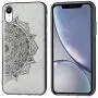 Case Compatible with Apple iPhone X/XS,5.8 Inch LCD Screen [5.8'' ONLY] Case - 3D Fabric Flower TPU,Polycarbonate Cloth Slim Fit Anti-Scratch Built-in Metal Plate for Magnetic Car Phone Holder-Grey