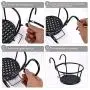 HOMENOTE Railing Planter, 3 Pack Hanging Flower Basket Outside Plant Stand Over Deck Rail Planters for Balcony - Easy Assembly Metal Black