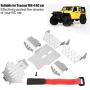 RC Chassis Armors Stainless Steel Chassis Armors Protection Skid Plate for TRX-4 RC Car Accessory Part