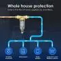Waterdrop Backwash Spin Down Sediment Filter - Whole House Pre-Filtration System, 50-Micron, 1'' MNPT + 3/4'' FNPT, Traps Rust, Dust, Sand, BPA Free, Heavy Duty 316L Molybdenum Alloy Build