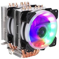 Tosuny CPU Cooler CPU Radiator, 3Pin 1800 RPM Hydraulic Bearing 18dBA CPU Cooling Fan with 6 Pure Copper Heat Pipes Fits for AMD/1150/1151 /1155/1156 /775/1366