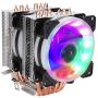 Tosuny CPU Cooler CPU Radiator, 3Pin 1800 RPM Hydraulic Bearing 18dBA CPU Cooling Fan with 6 Pure Copper Heat Pipes Fits for AMD/1150/1151 /1155/1156 /775/1366