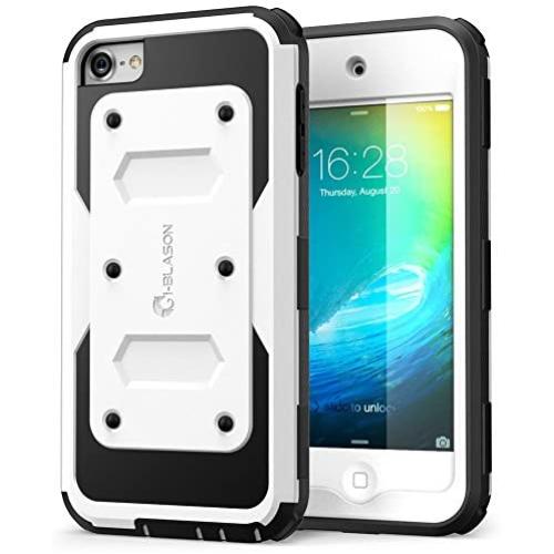 i-Blason Armorbox Case Designed for iPod Touch 7/6/5, Full Body Case with Built-in Screen Protector for Apple iPod Touch 5th/6th/7th Generation, White