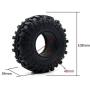 INJORA RC Tires 1.9inch 4Pcs RC Rubber Tyre Set Wheel Tires for 1:10 RC Crawler Axial SCX10 90046 SCX10 III AXI03007 Tamiya CC01 D90 D110