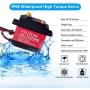 Miuzei 20KG Digital RC Servo Motor High Torque Servo Metal Gear Waterproof Servo for R/C Car Robot, DS3218MG Control Angle 270°