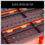 HORUSDY Wall Mounted Storage Bins Parts Rack 30PC Bin Organizer Garage Plastic Shop Tool