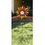 Unido Solar Powered Metal Sunray Garden Stake with Color Changing LED Light and Mosaic Glass Crackle Ball Unido Solar Powered Metal Sunray Garden Stake with Color Changing LED Light and Mosaic Glass Crackle Ball